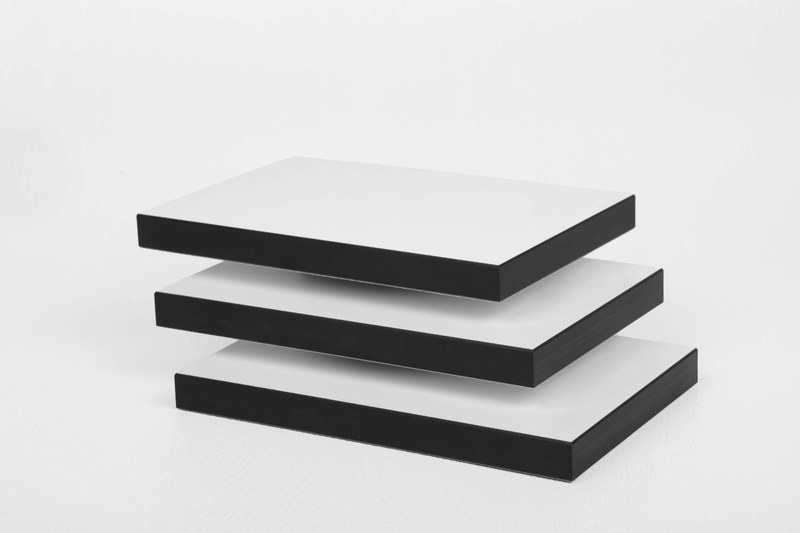Panels mit chemisch resistenten kompakten Laminat mit probanden